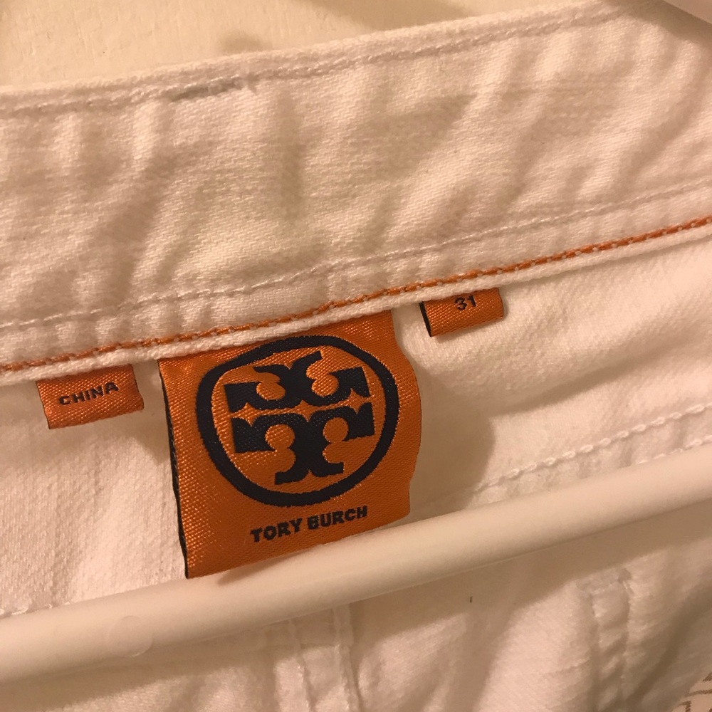 Tory Burch white jeans